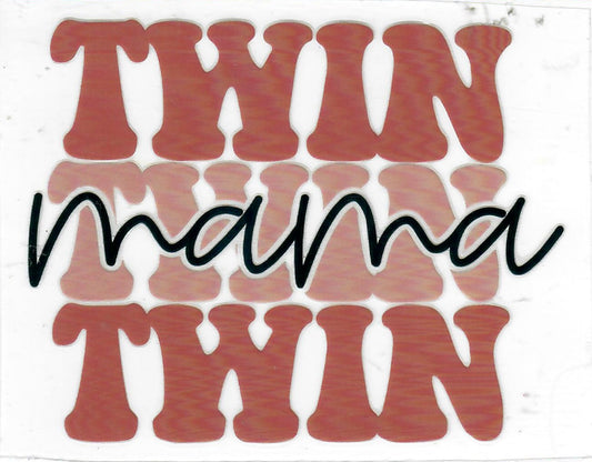 #132 Twin Mama 3 inch decal