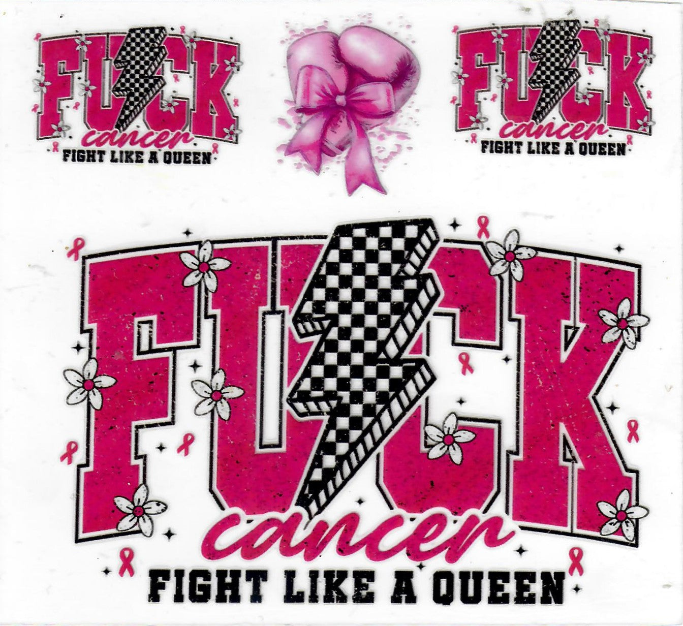 #84 3.5 inch decal "Fuck Cancer"